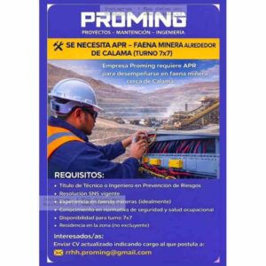 APR para Faena Minera en Calama 7x7